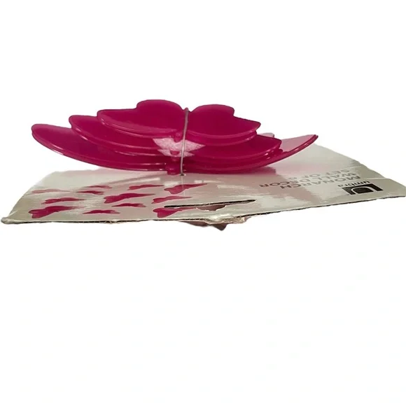 NIP Umbra Pink Butterflies Wall Decor Set of Six - Picture 3 of 8